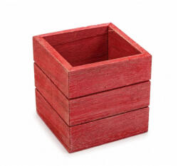  Dekoláda vintage mini piros 8x8cm, mag: 8cm 180/#