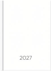 VECTRALINE Határidőnapló VECTRALINE Monocolor fehér B/6 heti fehér lapos 2027 (23.09955) - papir-bolt