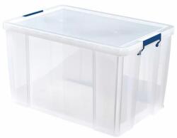 Fellowes Műanyag tároló doboz, átlátszó, 85 liter, FELLOWES, "ProStore (7731101) - csillag