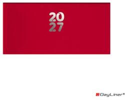 DAYLINER Zsebnaptár, fekvő elrendezésű, DAYLINER, "Pannon", piros (DL7AG-PAFZSFE-PI) - csillag