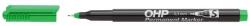 ICO Alkoholos marker, OHP, 0, 3 mm, S, ICO, zöld (9070038002) - csillag