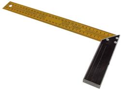N2 asztalos derékszög; 300×130mm, (festett alumínium) mm beosztással (18300)