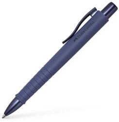 Faber-Castell Golyóstoll, 1 mm, XB, nyomógombos tolltest, kék alkonyat tolltest, FABER-CASTELL "Poly Ball Urban", kék (241111) - csillag