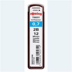 rOtring Grafitbél, 2B, 0, 7 mm, ROTRING (S0231230) - csillag