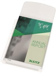 Leitz Genotherm, lefűzhető, A4, 170 mikron, narancsos felület, 20 mm, behajtható fül, LEITZ "Jumbo (47573003)