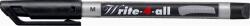 STABILO Alkoholos marker, 1 mm, kúpos, STABILO "Write-4-all", fekete (146/46) - csillag