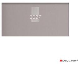 DAYLINER Zsebnaptár, fekvő elrendezésű, DAYLINER, "MyPastel", szürke (DL7AG-MPCZSFE-SZ) - csillag