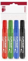 ICO Flipchart marker készlet, 1-3 mm, kúpos, ICO "Artip 11 XXL", 4 különböző szín (9580069004) - csillag