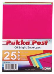 PUKKA PAD Boríték, C6, enyvezett, PUKKA PAD "Bright", vegyes színek (9061-ENV) - csillag