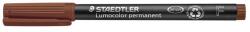 STAEDTLER Alkoholos marker, OHP, 0, 6 mm, STAEDTLER "Lumocolor® 318 F", barna (318-7)