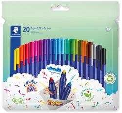 STAEDTLER Filctoll készlet, 1 mm, STAEDTLER "Triplus 323", 20 különböző szín (323 C20) - csillag