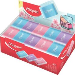 Maped Radír display, MAPED "Essentials Soft Pastel", vegyes színek (112921)