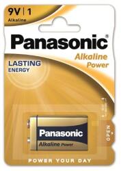 Panasonic Elem, 9V, 1 db, PANASONIC "Alkaline power (6LR61APB-1BP/6LR61APB/1BP) - csillag