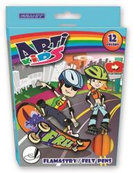 GRANIT Filctoll készlet, GRANIT "Arti Kids", 12 különböző szín (FL12P00) - csillag