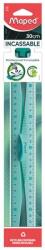 Maped Vonalzó, műanyag, hajlítható, 30 cm, leszorítóval, MAPED "Flex (244130)