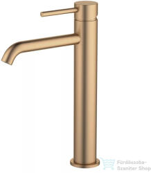 AREZZO design ASTRO magasított mosdó csaptelep leeresztő nélkül, szálcsiszolt bronz AR-90012BB (AR-90012BB)