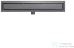 AREZZO design 2in1 800 mm-es rozsdamentes acél folyóka, gun metal AR-800DGM (AR-800DGM)