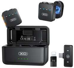 XO Design Lavaliera XO Design MC15 Dual, USB-C / Lightning, Set 2 bucati, Neagra