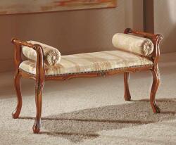 Settimo Bancheta clasica Lucca din lemn 96 cm, tapitata, in stil italian (EU440)