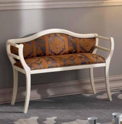 Settimo Bancheta clasica Calista din lemn 103 cm, tapitata, in stil italian (EU437)