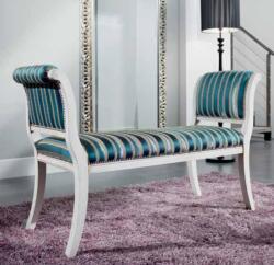 Settimo Bancheta clasica Pavia din lemn 110 cm, tapitata, in stil italian (EU441)