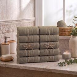 Ralex Pucioasa Pachet 10 prosoape baie 70x140 cm Bumbac 100%, Greek Border 500 grame/mp, Bej Cappuccino New (100.279-10-159985) Prosop