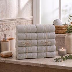 Ralex Pucioasa Pachet 10 prosoape baie 70x140 cm Bumbac 100%, Greek Border 500 grame/mp, Bej (Cafe Sahara) (100.279-10-110311) Prosop