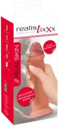 Realistixxx Moveable Skin Dildo Realist din Silicon Dual Density cu Ventuză Dildo