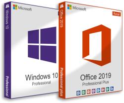 Microsoft Pachet licente Microsoft Windows 10 Professional + Microsoft Office 2019 Professional Plus - onlinesoft