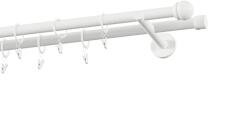 MCe System - Galerie 19x19 mm bară standard - dublă - TODI MAX - alb (GKL/192/O/WWTOD) Suport draperie