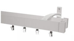 MCe System - Galerie MODERN dublă - fixare pe perete - nuanța INOX (MOD/2DR/STE/INO) Suport draperie