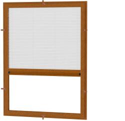 Fornest - Plase anti-insecte pentru FERESTRE - PLISSE EASY - STEJARAURIU - imitație lemn (SH/PLS/OK/EAS2178)