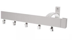 MCe System - Galerie MODERN simplă - fixare pe perete - nuanța INOX (MOD/1DR/STE/INO) Suport draperie