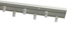 MCe System - Galerii din PVC - bară cu șină - dublă (PVC/2DR) Suport draperie