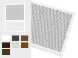 MCe System - Plase anti-insecte pentru FERESTRE - PLISSE LITE LUX - nuanțe standard (SH/PLS/OK/LTX)
