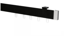 MCe System - Galerie MODERN simplă - fixare pe perete - nuanța NEGRU (MOD/1DR/STR/CIE) Suport draperie