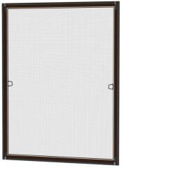 Fornest - Plase anti-insecte pentru FERESTRE DIN ALUMINIU - fixe - SPRING - MARO ÎNCHIS - RAL 8019 (SH/RAM/OK/SPR8019)