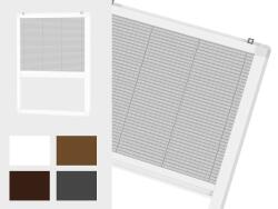 MCe System - Plase anti-insecte pentru FERESTRE - PLISSE CLICK - nuanțe standard (SH/PLS/OK/KL)