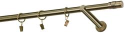 MCe System - Galerie 19 mm - simplă - CYLINDER - antic (GAL/19/ACYL) Suport draperie