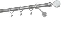 MCe System - Galerie 25 mm - simplă - BILA CRYSTAL - satin (GAL/25/SGULCRY) Suport draperie