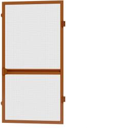 Fornest - Plase anti-insecte pentru UȘI - cu balamale SLIM - MARO RAL8003 (SH/RAM/DV/SLM8003)