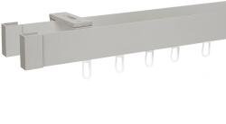 Fornest - Galerie MODERN cu 2 șine - fixare pe tavan - nuanța INOX (MOD/2DR/STR/INO) Suport draperie