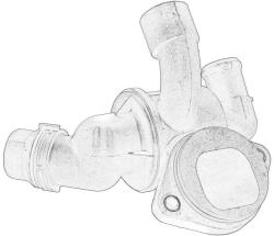 VW Termostat Sistem Racire (87°c in Carcasa) Audi A4 Allroad B8 A4 B7 A4 B8 A4 B9 A5 A6 C6 A6 C7 Q5 Kia Rio Iii Seat Exeo (03L121111AD)