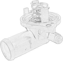 CHRYSLER Termostat Sistem Racire (95°c in Carcasa) Chrysler 300c Dodge Challenger Charger 3.6 01.11- CHRYSLER 300C DODGE CHARGER (05184977AI)