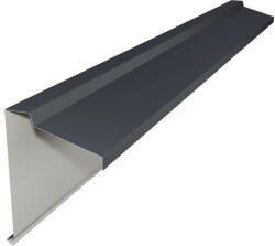 Precit Roof Fronton tip coamă PRECIT pentru tablă prefălțuită Click 0, 5x120x2000 mm RAL 7024 big stone mat (A27024PS207)