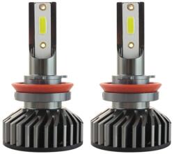 Techstar Set 2 LED-uri Auto Techstar® P1, H11/H8/H9, 36w, 4000 Lumeni, 6500K, AUTO, 12-24 Volti, DOB, Canbus, Miez Cupru, Radiator Aluminiu (SKU2357)