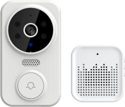 Techstar Sonerie inteligenta Techstar® M8 Tuya, 1080P, 2.4G WIFI , 800 mAh, DC5V/2A, Vizibilitate nocturna, IP 65, Alb (SKU2871)