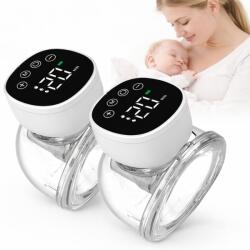 Dafity Trade SRL Pompa de San Electrica Dubla DAFITYÂŽ MY-376 Pro , Hands-Free Wearable, Portabila, Anti-Reflux, Silicon Medical Fara BPA, 3 Moduri, 9 Niveluri, Ecran LED Touch, Silentioasa â¤40 dB, Baterie 800mAh US