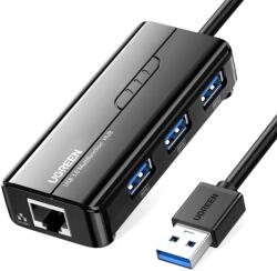 UGREEN Placa de retea USB 3.0 (T) port RJ-45 USB 3.0 LED Negru (20265)