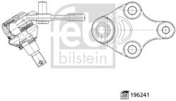 FEBI BILSTEIN Articulatie Sarcina/Ghidare Axa Fata Dreapta 196241 Toyota C-Hr/Camry/Corolla (196241)